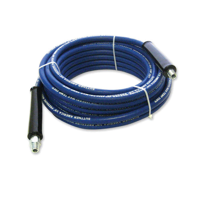 50' BLUE SMOOTH NON-MARKING PRESSURE WASHER HOSE, 1-WIRE, 3/8" ID, 4000 PSI